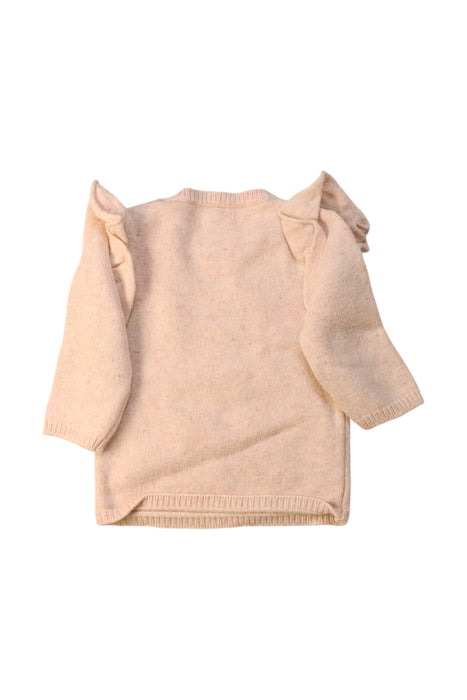 A Ivory Long Sleeve Tops from Wilson & Frenchy in size 3-6M for girl. (Back View)