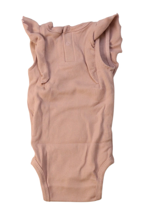 A Peach Sleeveless Bodysuits from Jamie Kay in size 3-6M for girl. (Back View)
