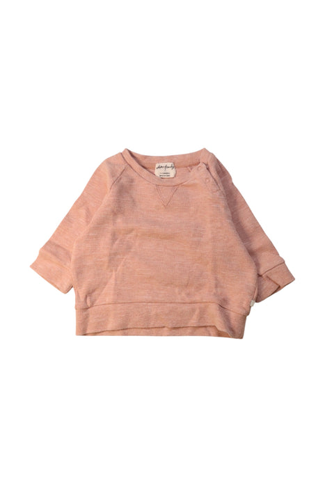 A Peach Crewneck Sweatshirts from Wilson & Frenchy in size 12-18M for girl. (Front View)