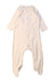 A White Onesies from Jamie Kay in size 0-3M for neutral. (Front View)