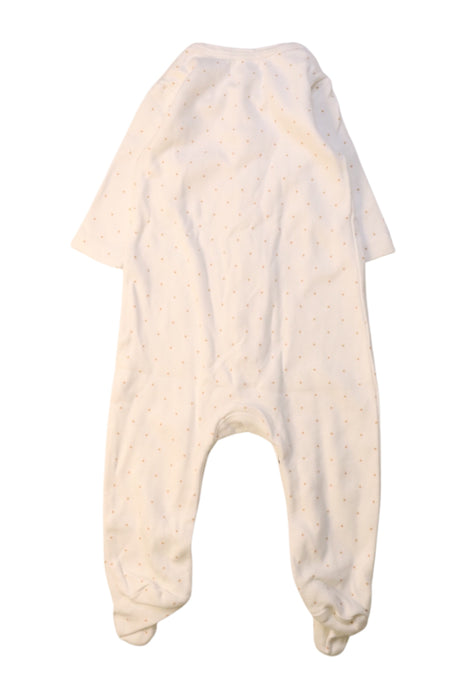 A White Onesies from Jamie Kay in size 0-3M for neutral. (Back View)