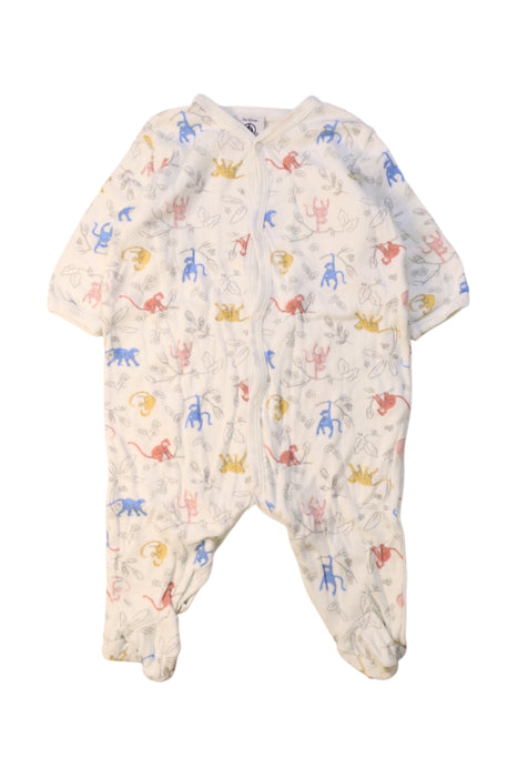 A Multicolour Onesies from Petit Bateau in size 0-3M for boy. (Front View)