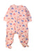A Pink Onesies from Petit Bateau in size 6-12M for neutral. (Front View)
