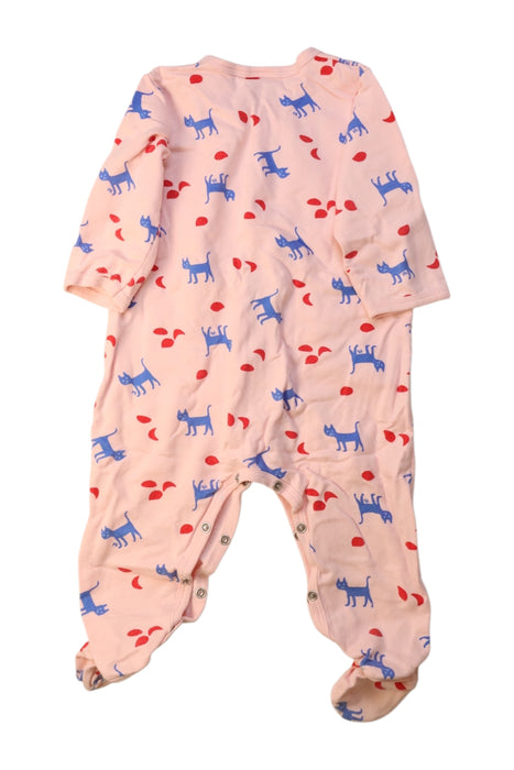 A Pink Onesies from Petit Bateau in size 6-12M for neutral. (Back View)