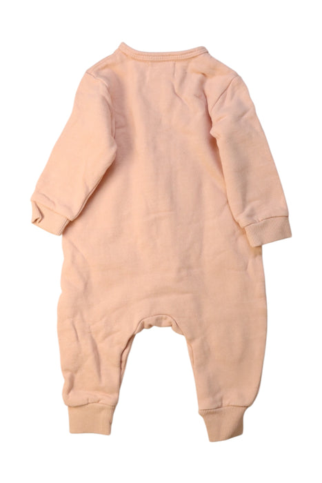 A Peach Long Sleeve Rompers from Wilson & Frenchy in size 3-6M for neutral. (Back View)