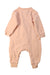 A Peach Long Sleeve Rompers from Wilson & Frenchy in size 3-6M for neutral. (Back View)