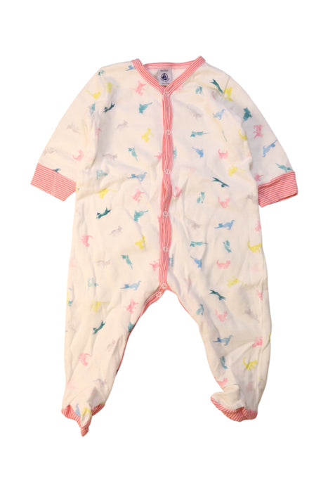 A Multicolour Onesies from Petit Bateau in size 6-12M for neutral. (Front View)