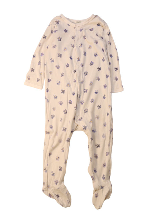 A Ivory Onesies from Nature Baby in size 6-12M for girl. (Front View)