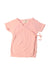 A Pink Short Sleeve Tops from Wilson & Frenchy in size 0-3M for girl. (Front View)