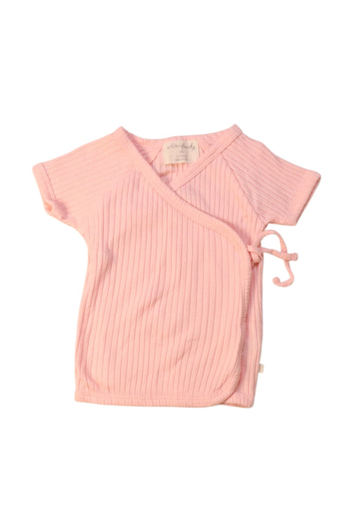 A Pink Short Sleeve Tops from Wilson & Frenchy in size 0-3M for girl. (Front View)