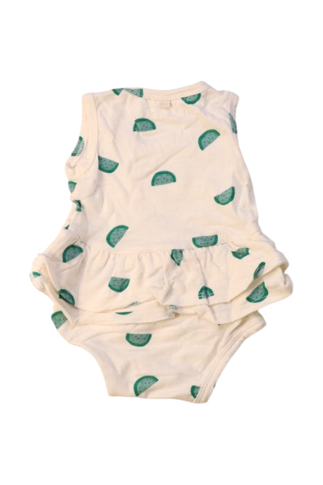 A White Sleeveless Rompers from Wilson & Frenchy in size 0-3M for girl. (Back View)