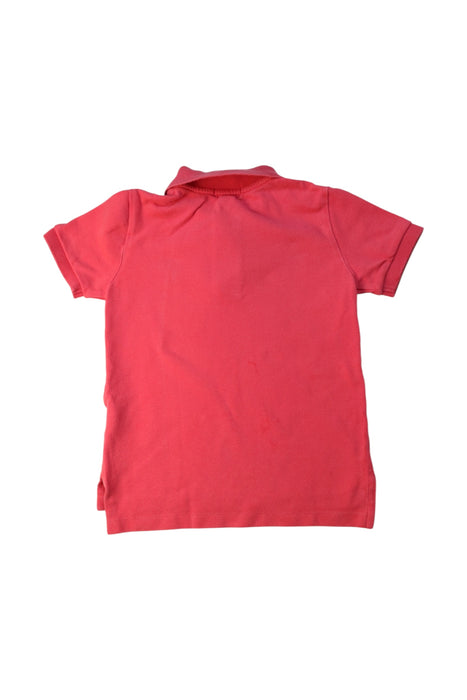 A Pink Short Sleeve Polos from Polo Ralph Lauren in size 4T for boy. (Back View)