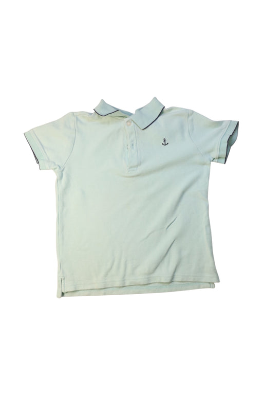 A White Short Sleeve Polos from Polo Ralph Lauren in size 5T for boy. (Front View)
