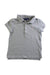 A Grey Short Sleeve Polos from Polo Ralph Lauren in size 5T for girl. (Front View)