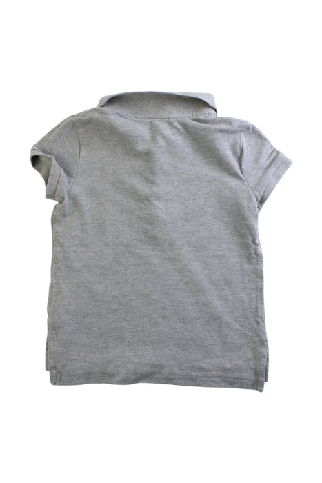 A Grey Short Sleeve Polos from Polo Ralph Lauren in size 5T for girl. (Back View)
