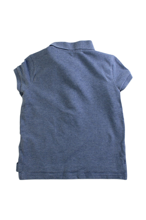 A Blue Short Sleeve Polos from Polo Ralph Lauren in size 4T for girl. (Back View)