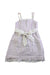 A Purple Sleeveless Dresses from Nicholas & Bears in size 4T for girl. (Back View)