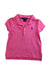 A Pink Short Sleeve Polos from Polo Ralph Lauren in size 3T for girl. (Front View)
