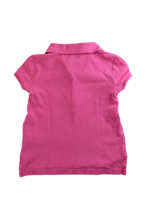 A Pink Short Sleeve Polos from Polo Ralph Lauren in size 3T for girl. (Back View)