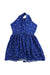 A Blue Sleeveless Dresses from Polo Ralph Lauren in size 4T for girl. (Back View)