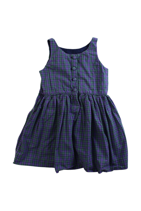 A Blue Sleeveless Dresses from Polo Ralph Lauren in size 3T for girl. (Back View)
