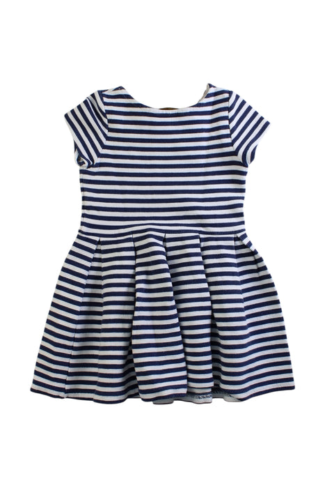 A Navy Short Sleeve Dresses from Polo Ralph Lauren in size 4T for girl. (Back View)