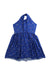 A Blue Sleeveless Dresses from Polo Ralph Lauren in size 6T for girl. (Back View)
