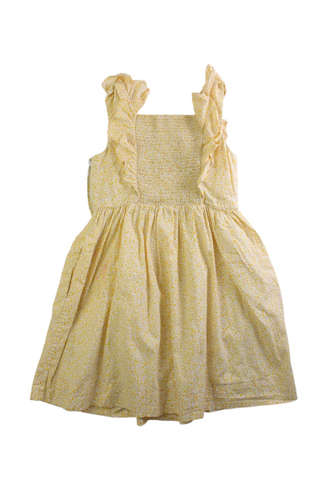 A Yellow Sleeveless Dresses from Polo Ralph Lauren in size 6T for girl. (Back View)
