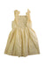 A Yellow Sleeveless Dresses from Polo Ralph Lauren in size 6T for girl. (Back View)