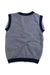 A Navy Dress Up Vests from Chickeeduck in size 6T for boy. (Back View)