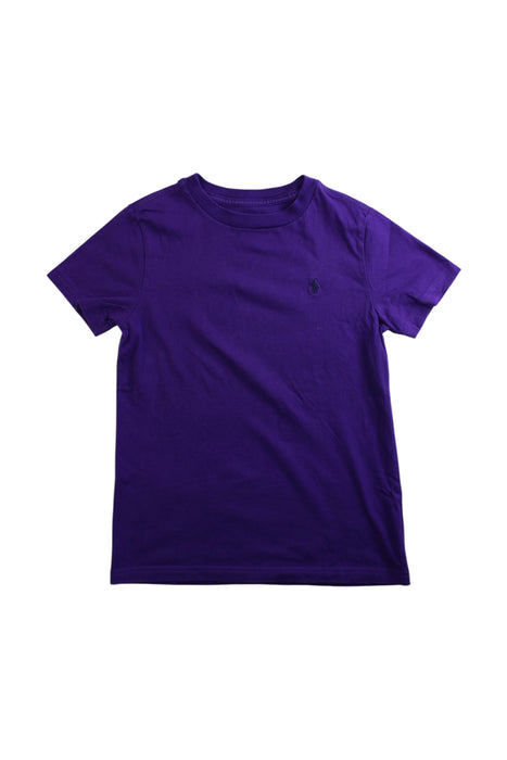 A Purple Short Sleeve T Shirts from Polo Ralph Lauren in size 6T for boy. (Front View)