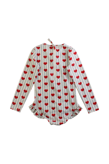 A Red Rash Guards from Konges Sløjd in size 4T for girl. (Back View)