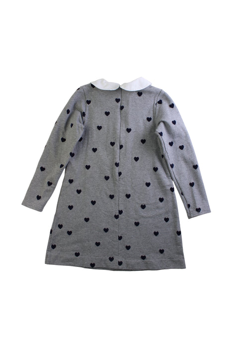 A Grey Long Sleeve Dresses from Jacadi in size 8Y for girl. (Back View)