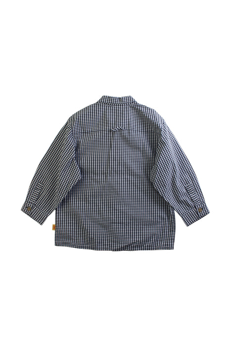 A Blue Long Sleeve Shirts from Steiff in size 4T for boy. (Back View)