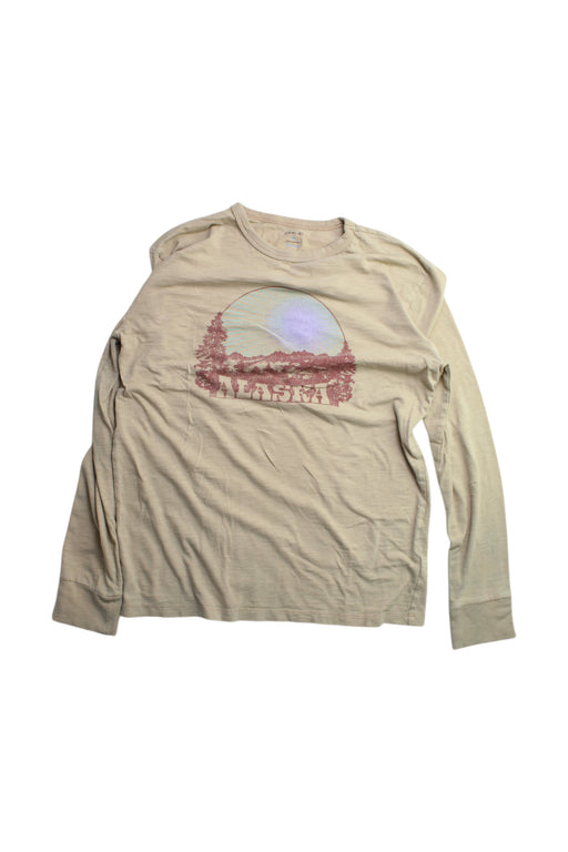 A Beige Long Sleeve T Shirts from Crewcuts in size 12Y for boy. (Front View)
