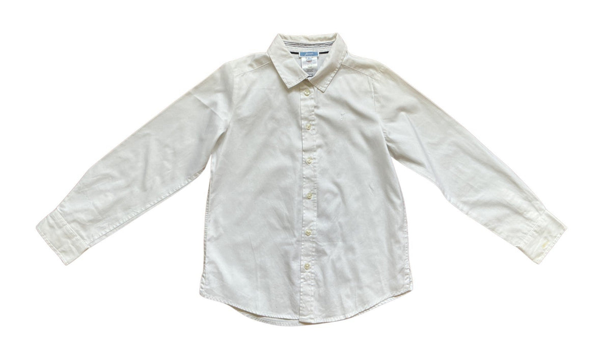 A White Long Sleeve Shirts from Jacadi in size 8Y for neutral. (Front View)
