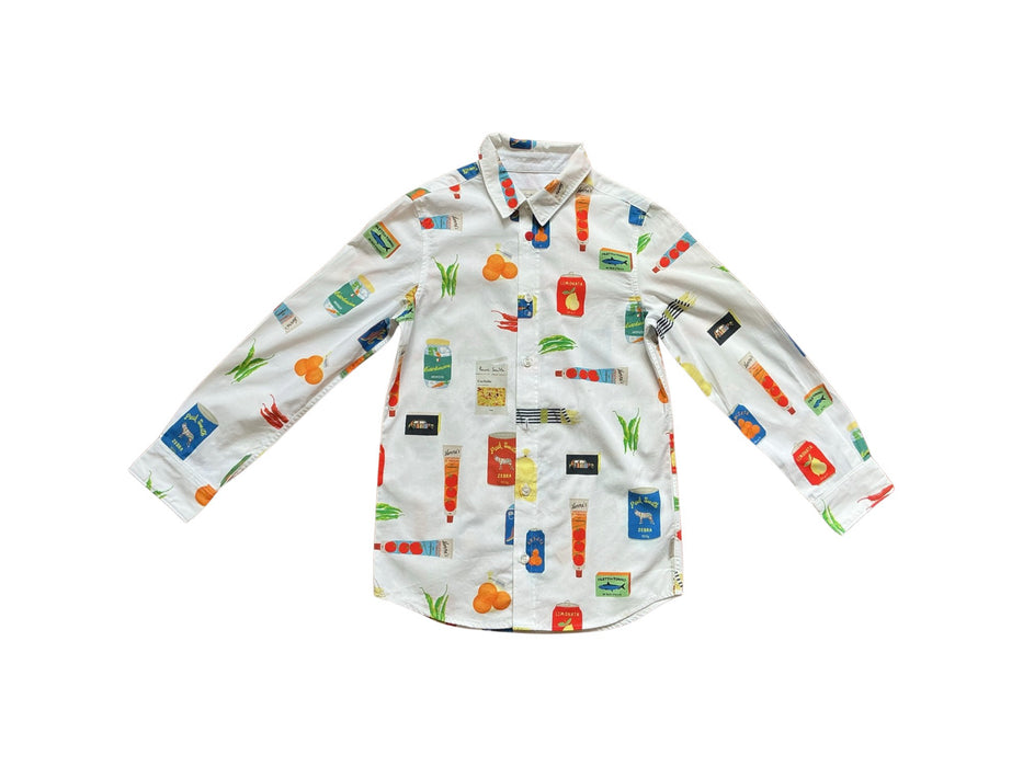 A White Long Sleeve Shirts from Paul Smith in size 8Y for neutral. (Front View)