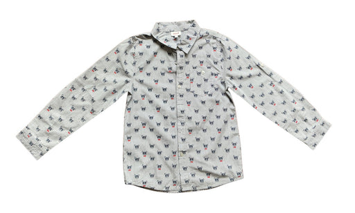 A Grey Long Sleeve Shirts from Seed in size 8Y for boy. (Front View)