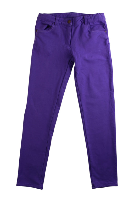 A Purple Jeggings from Hanna Andersson in size 7Y for girl. (Front View)