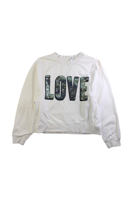 A White Crewneck Sweatshirts from Seed in size 12Y for girl. (Front View)