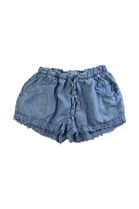 A Blue Shorts from Seed in size 8Y for girl. (Front View)