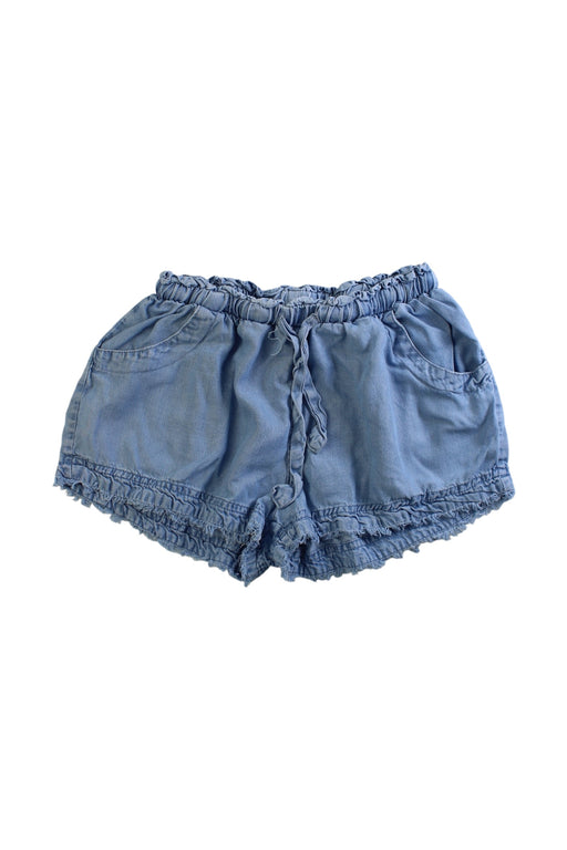 A Blue Shorts from Seed in size 8Y for girl. (Front View)