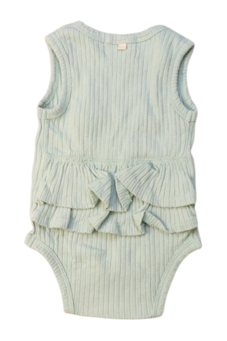 A Green Sleeveless Bodysuits from Wilson & Frenchy in size 0-3M for girl. (Back View)