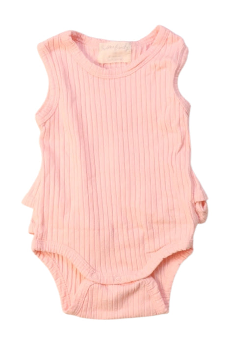 A Pink Sleeveless Bodysuits from Wilson & Frenchy in size 0-3M for girl. (Front View)