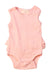 A Pink Sleeveless Bodysuits from Wilson & Frenchy in size 0-3M for girl. (Front View)