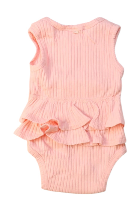 A Pink Sleeveless Bodysuits from Wilson & Frenchy in size 0-3M for girl. (Back View)