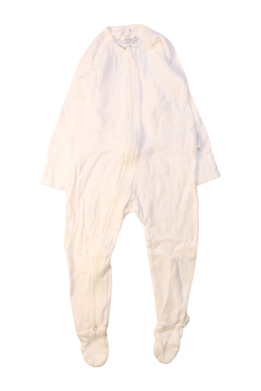 A White Onesies from Purebaby in size 6-12M for neutral. (Front View)