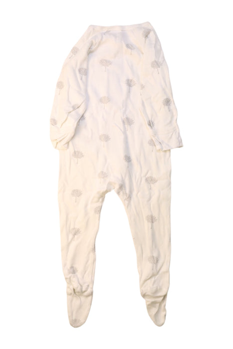 A White Onesies from Purebaby in size 6-12M for neutral. (Back View)