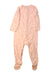 A Peach Onesies from Nature Baby in size 6-12M for girl. (Back View)