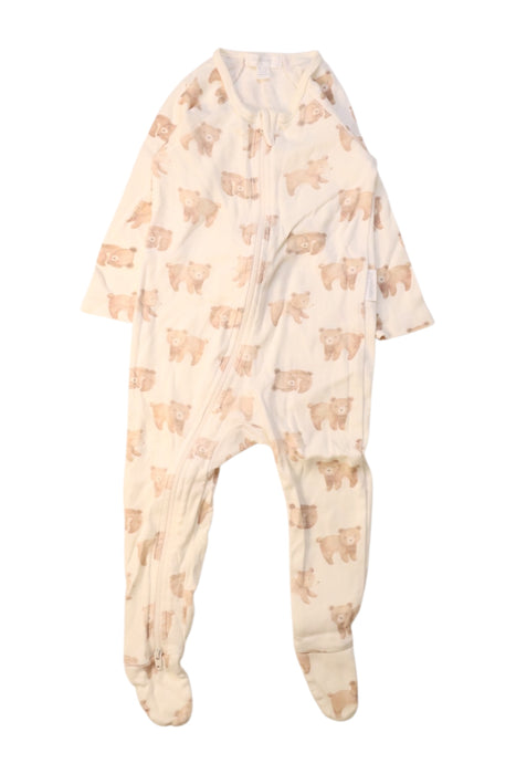 A Ivory Onesies from Purebaby in size 6-12M for neutral. (Front View)